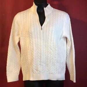 ANNE KLEIN SPORT CABLE SWEATER SIZE L